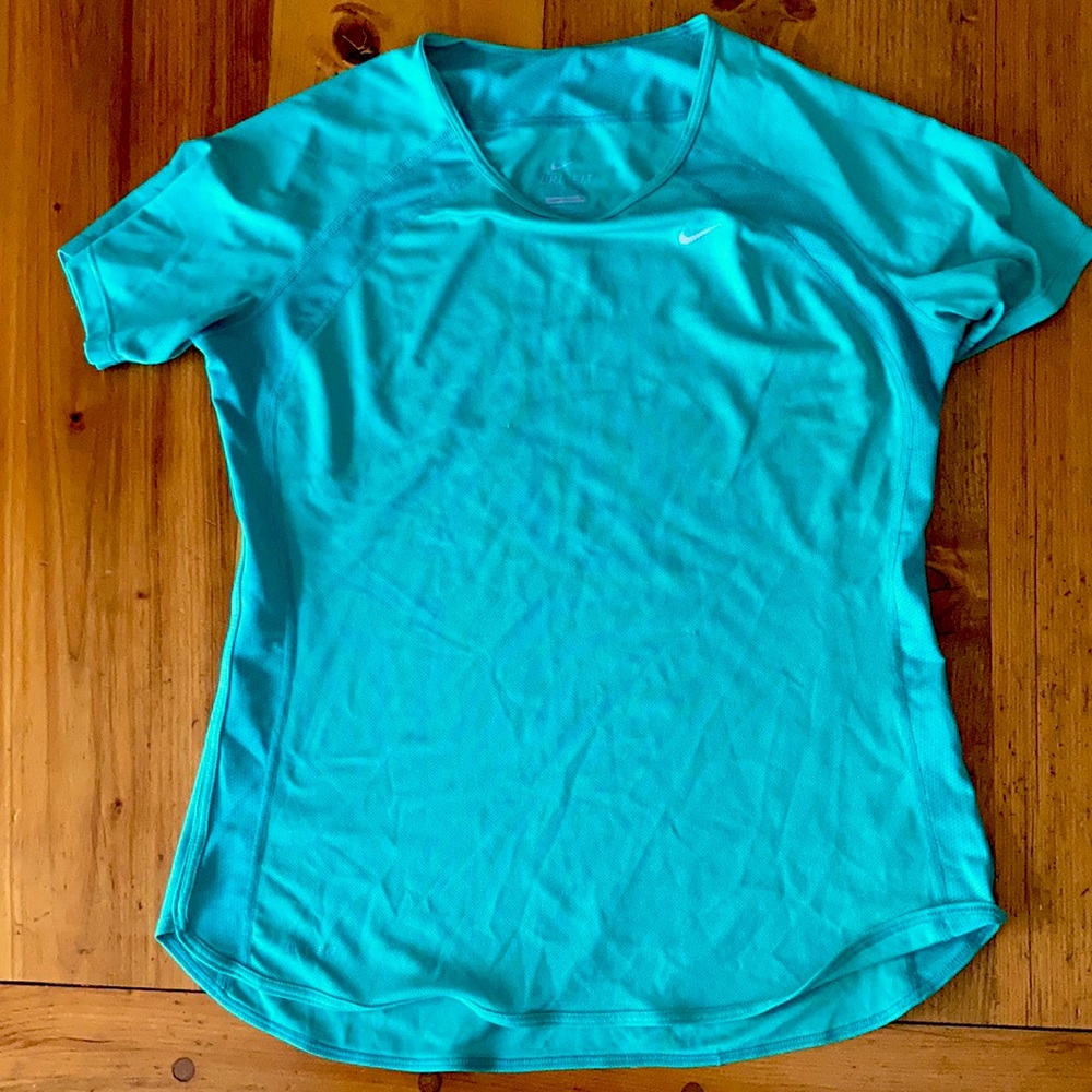 Nike dri-fit size medium bluegreen tshirt